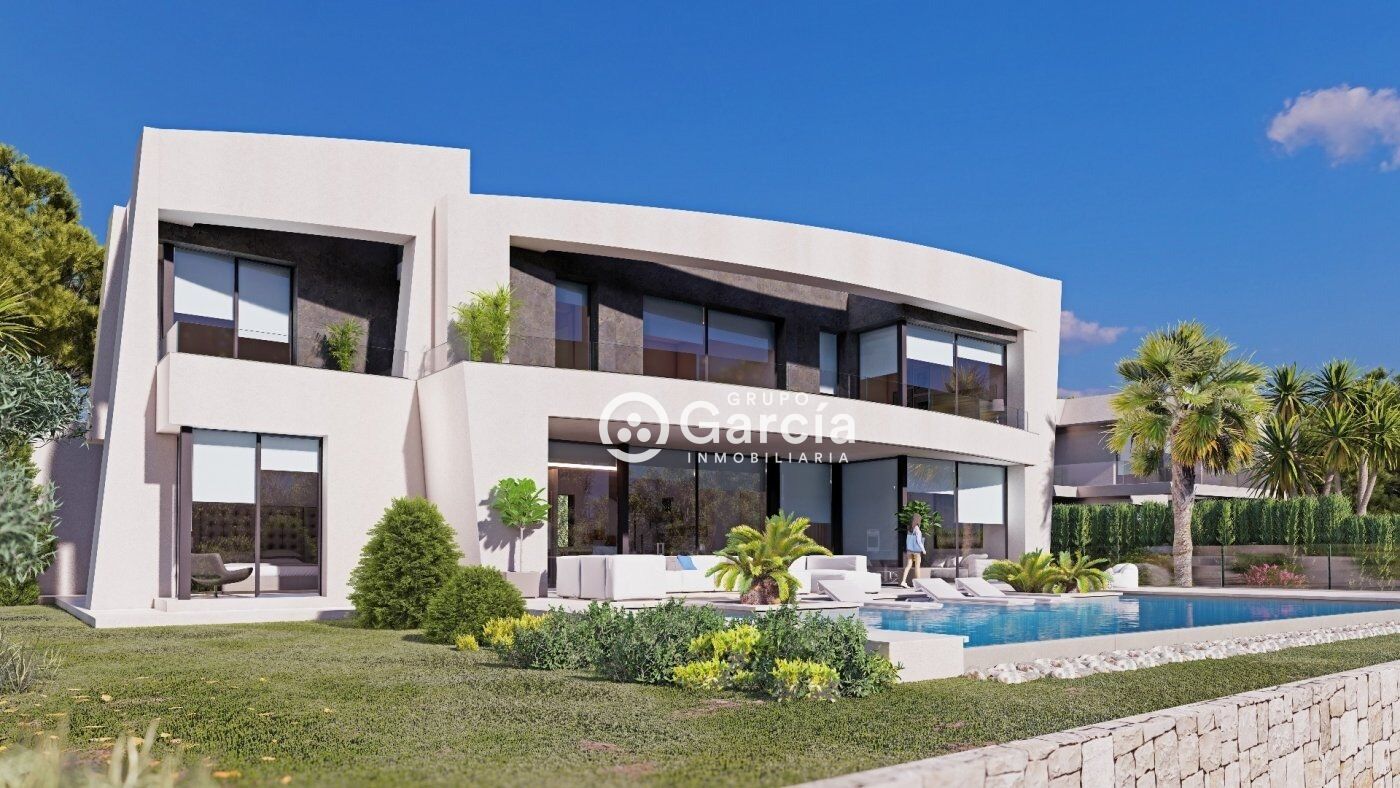Nuevo proyecto de villa de lujo en venta en Calpe con vistas panorámicas al mar.