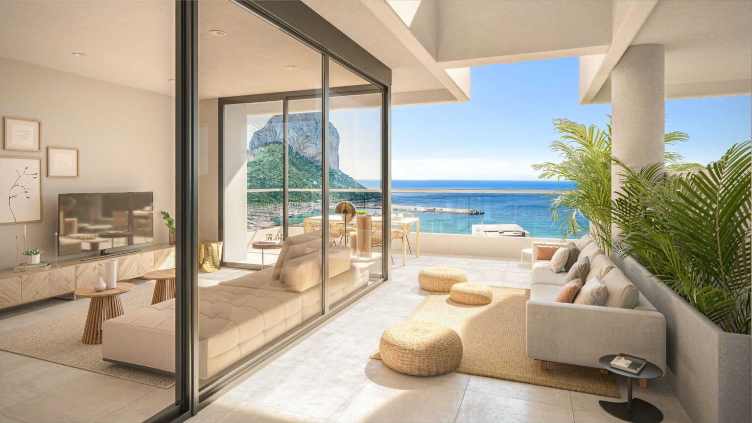 Extraordinario apartamento de nueva construcción a la venta en Calpe con vistas al mar.