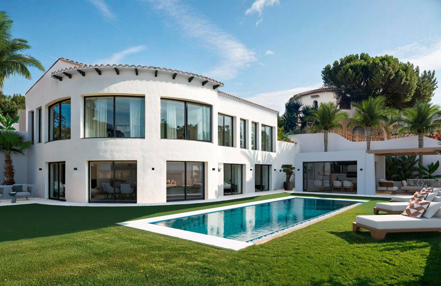 Villa Mar. Villa reformada en venta en Javea con vistas panorámicas.