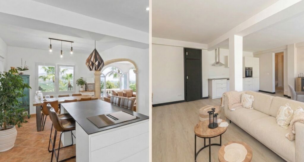 comparer des appartements et des villas