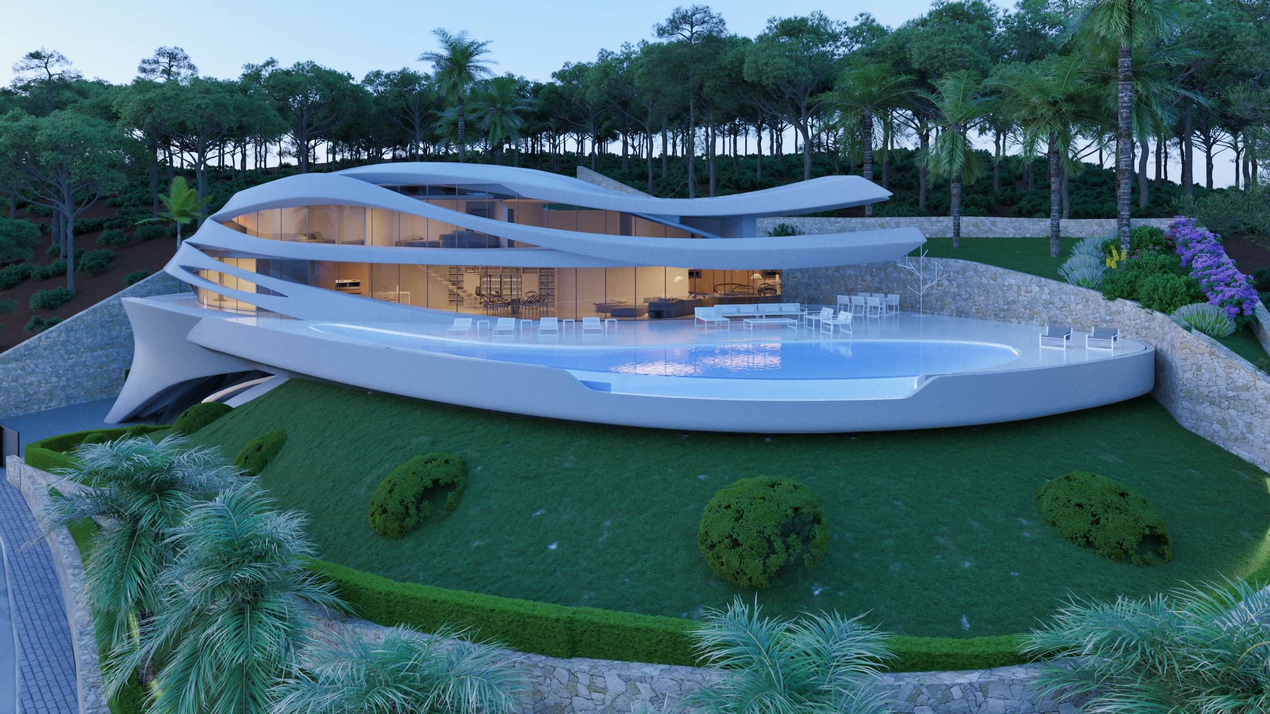 Se vende una increíble villa nueva con vistas panorámicas al mar en Jávea
