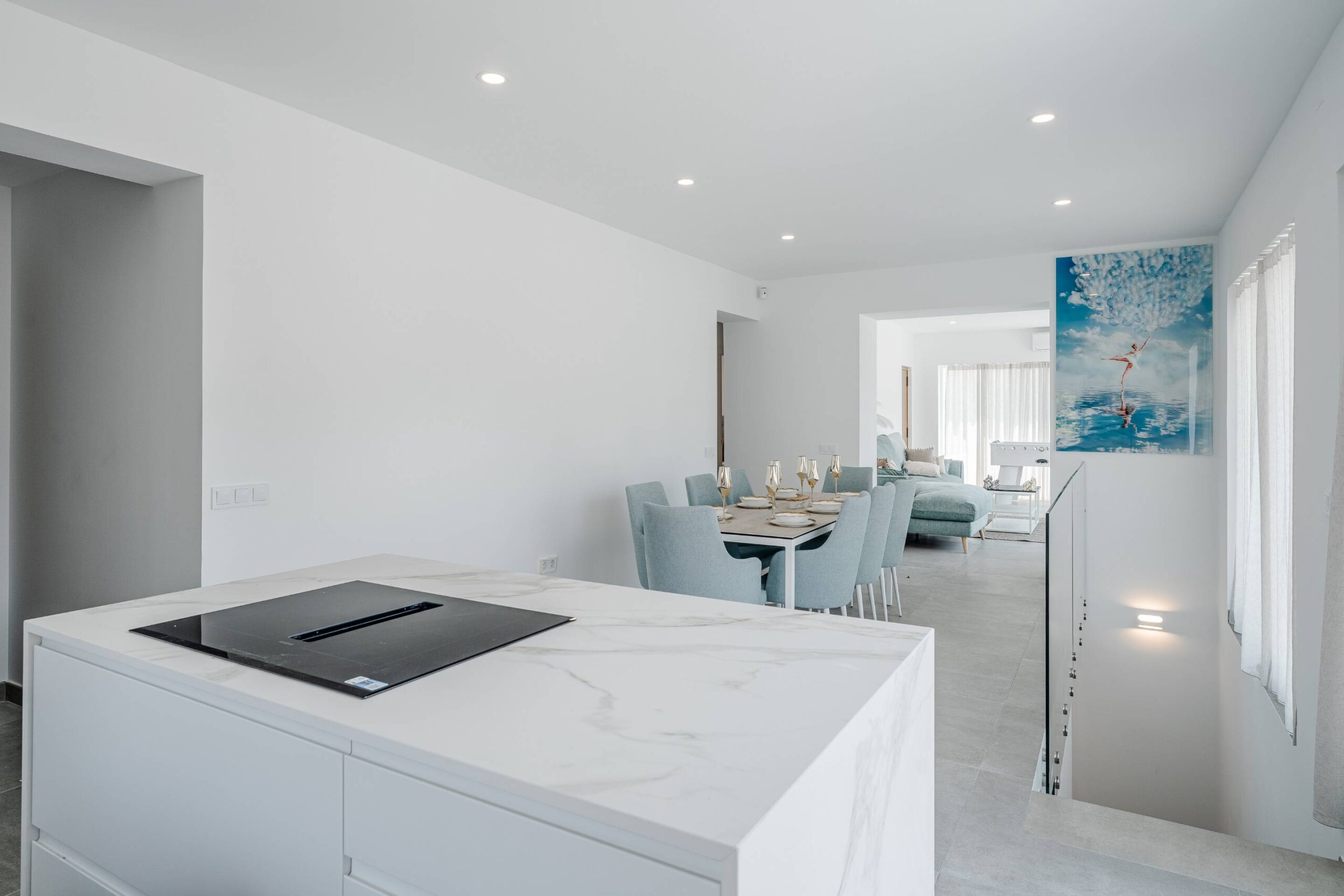 Villa a la venta con vistas al mar y a la montaña en Calpe