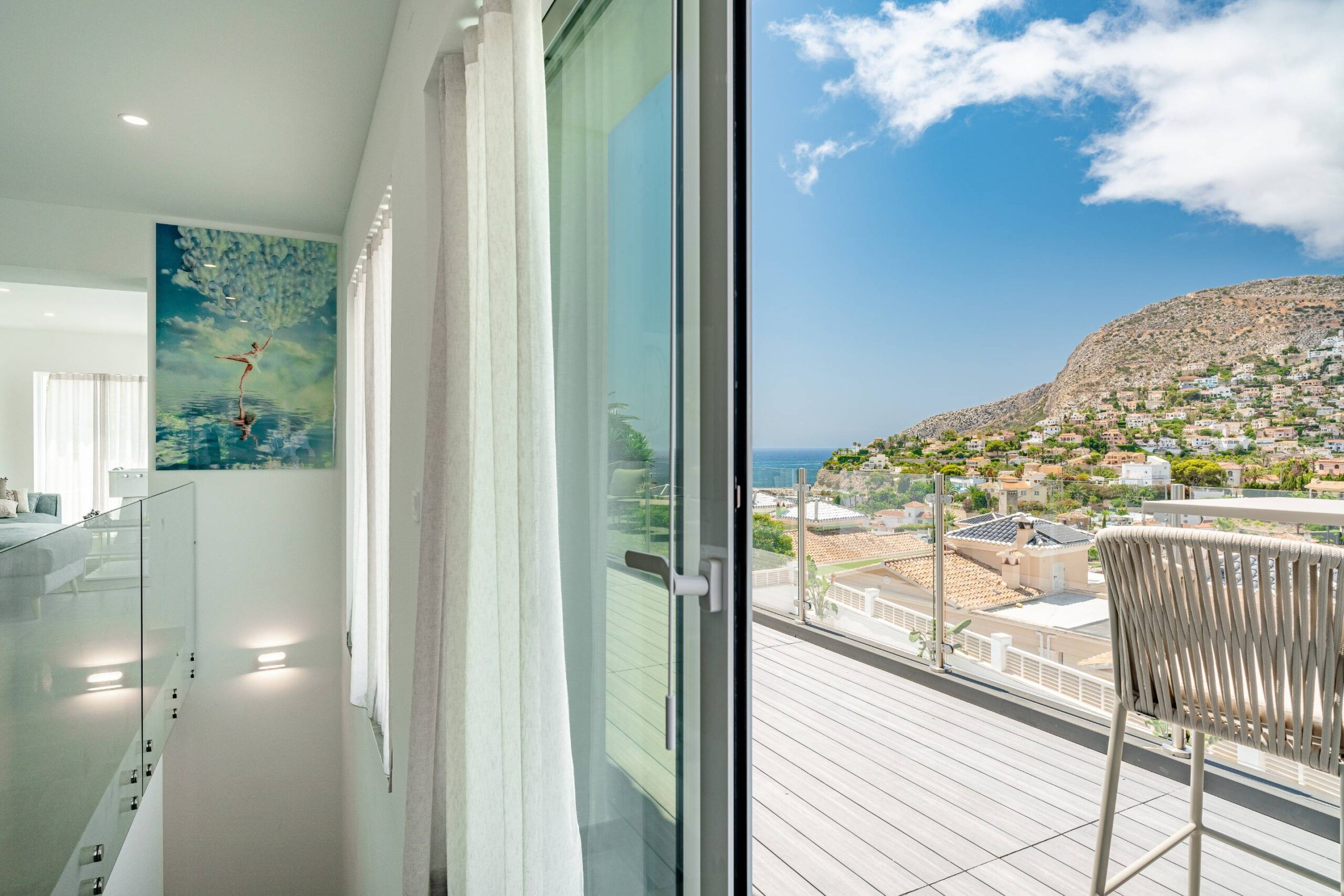 Villa a la venta con vistas al mar y a la montaña en Calpe